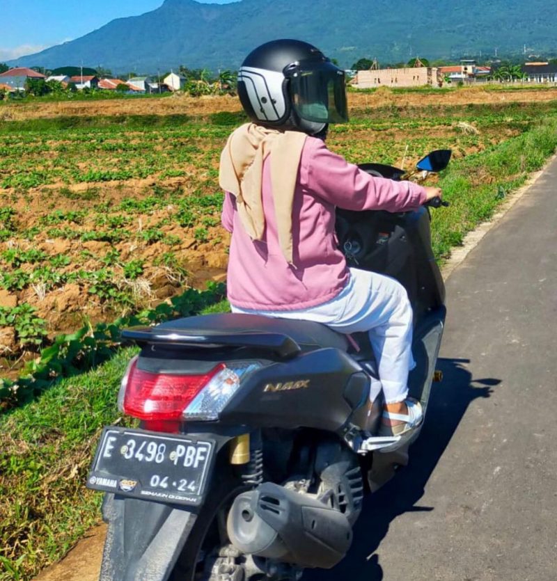 Motor yang berhasil dibawa kabur pelaku pembegalan.