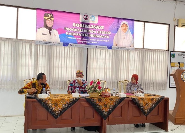 Sosialisasi bunda literasi Indramayu, Kamis, 28 Oktober 2021.