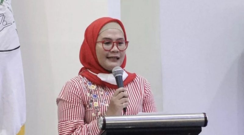 Bupati Nina Agustina saat menghadiri acara PETANESIA Periode 2022-2026.