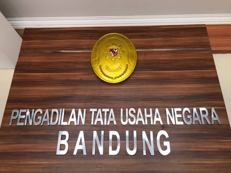 Pengadilan Tata Usaha Negata Bandung.