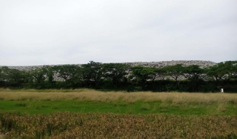 Tempat Pembuangan Akhir (TPA) Sampah Pecuk, Sindang terlihat sudah menggunung.