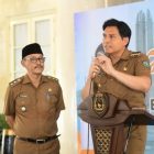 Wabup Indramayu Syaefudin dan Bupati Indramayu Lucky Hakim